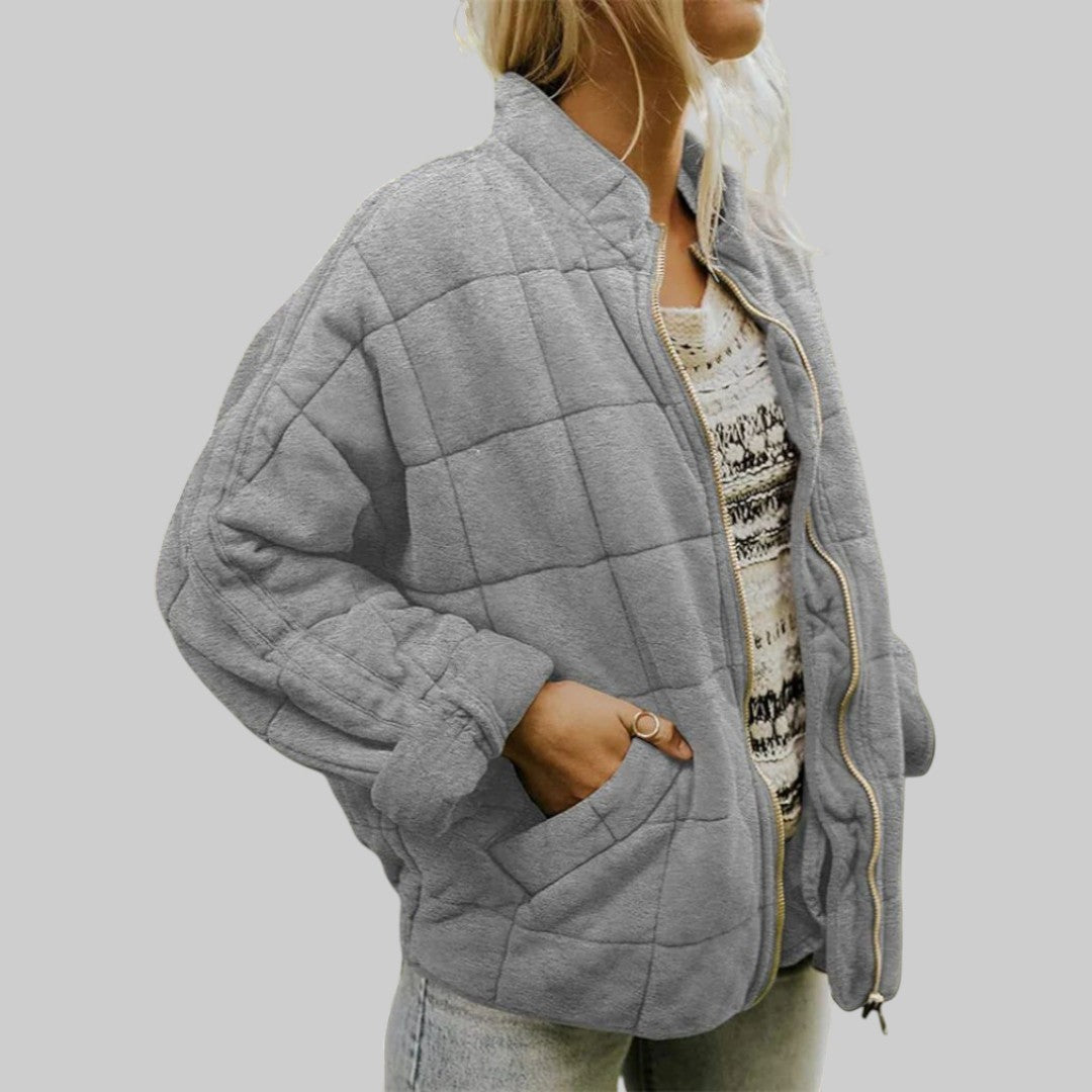 Eefje™ | Doorgestikte jas in elegante oversized stijl