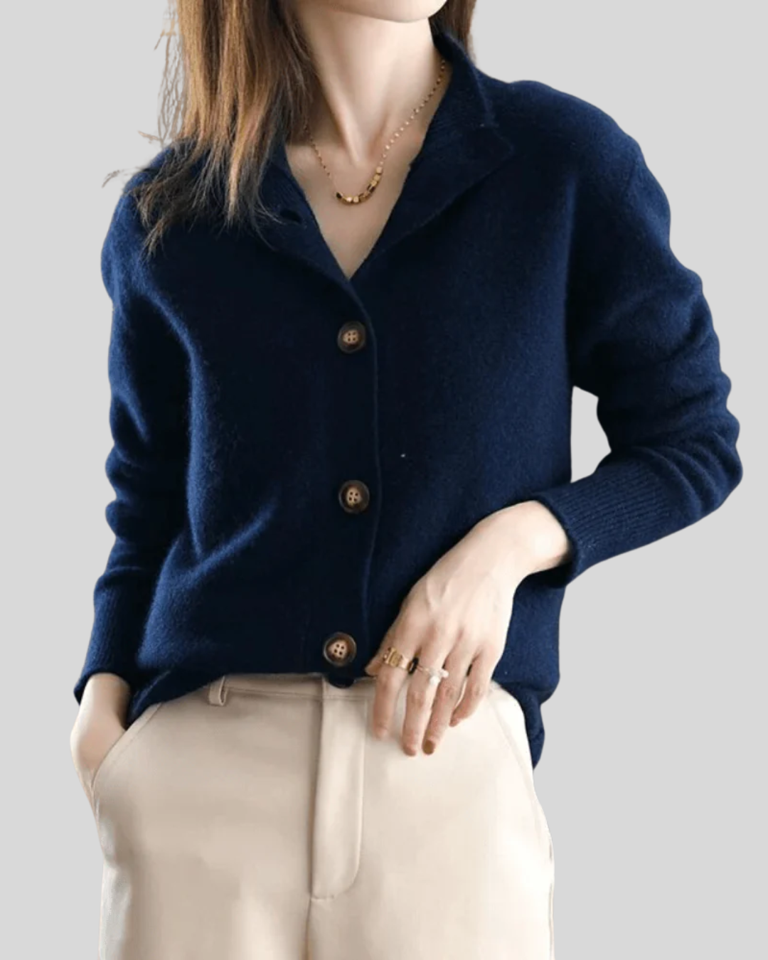 Claire | Kasjmier vest in retrostijl