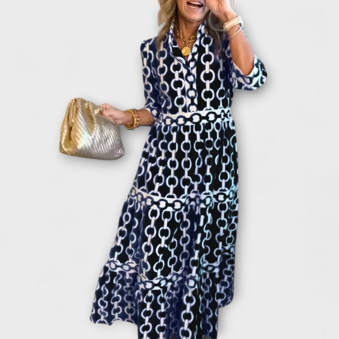 JULIANA | MIDI-JURK MET KETTINGMOTIEF