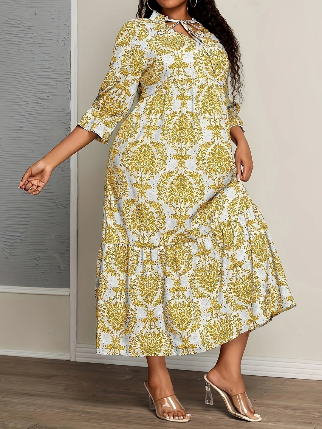 Molly - Bohemian jurk met mozaïekprint