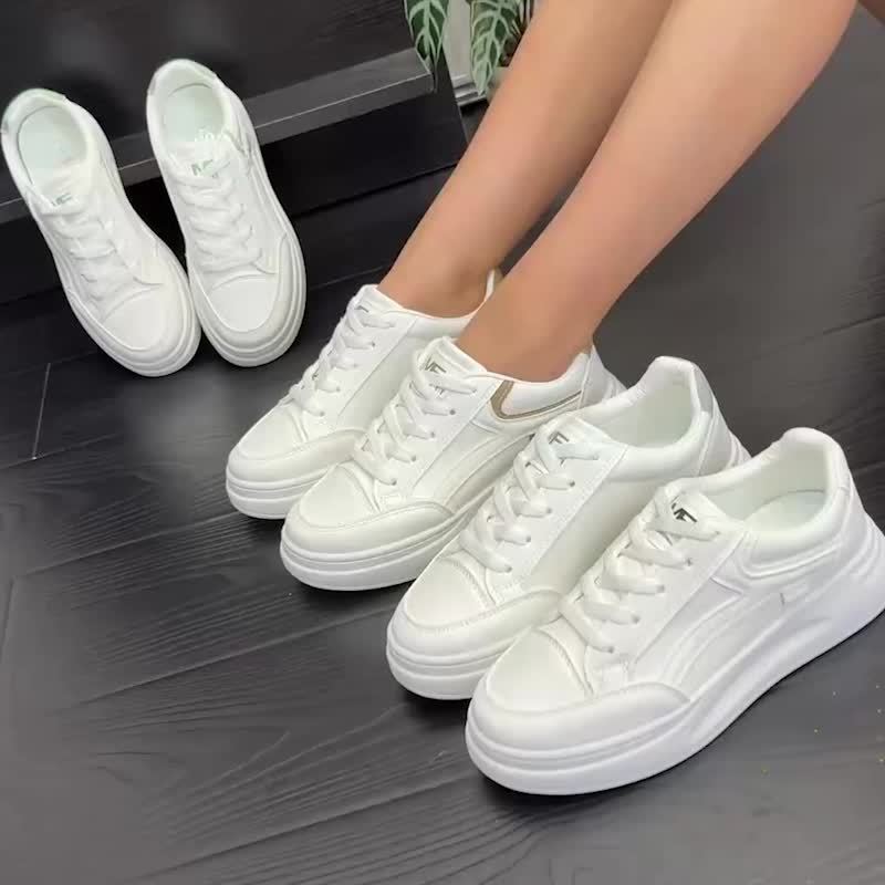 Chique witte sneakers met licht comfort