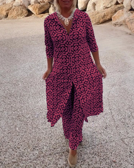 Maeve - Elegante set met geometrische print