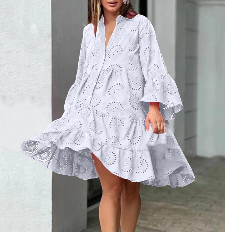Lydia - Jurk met oogjesdetails