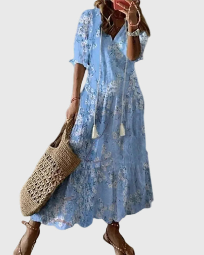 Amalia | Vintage boho maxi-zomerjurk