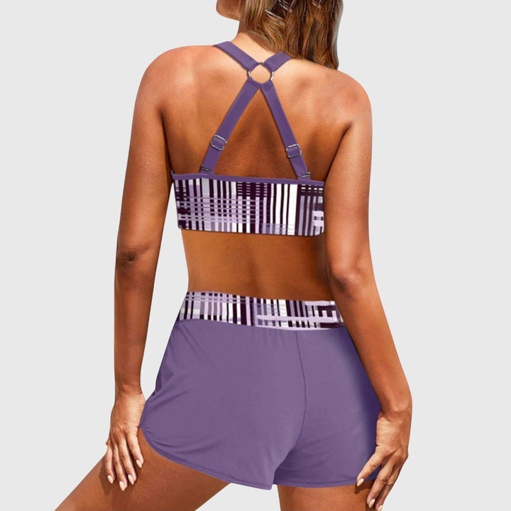 Janelle | Geribbelde bikini met hoge taille