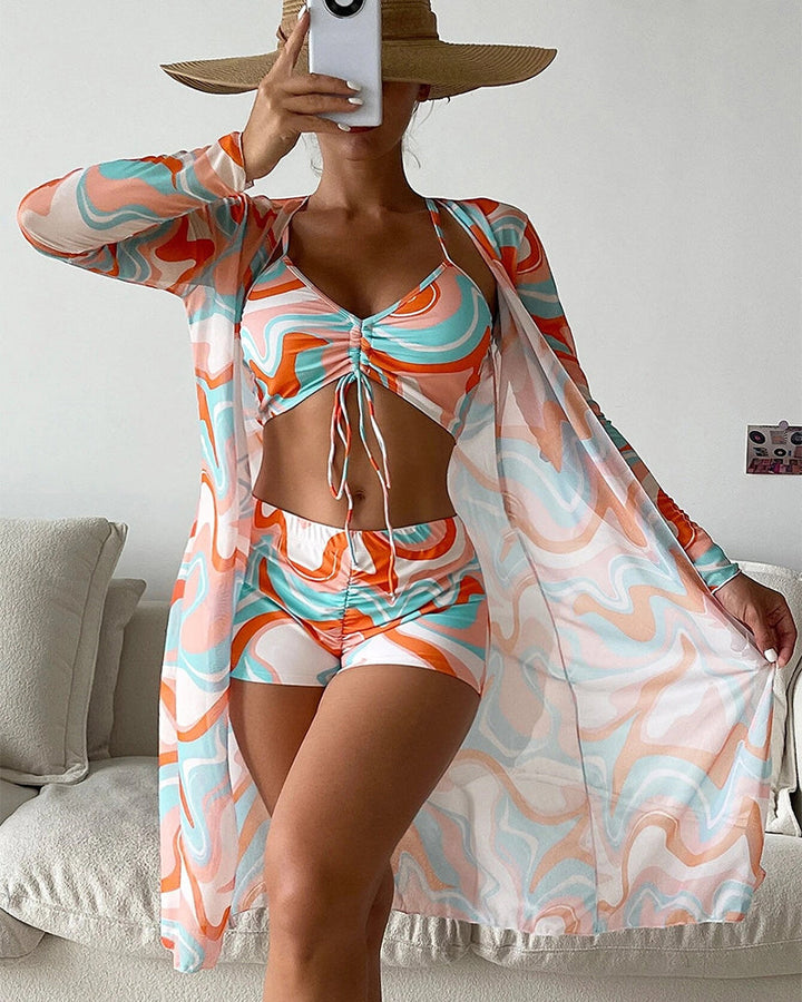 Laluna® | Driedelige bikiniset met print