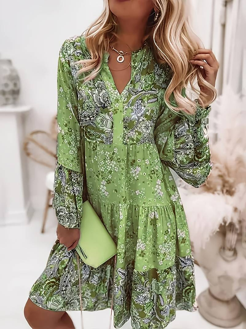 Eira - Boho jurk met print