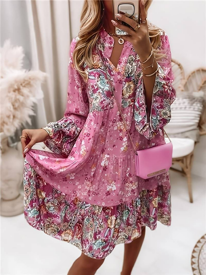 Eira - Boho jurk met print