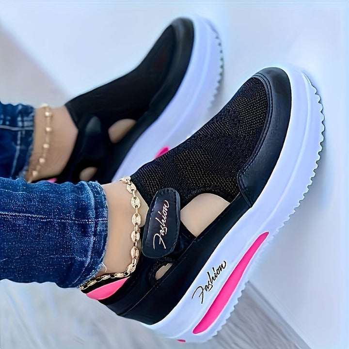 Ademende instapsneakers met stabiel comfort