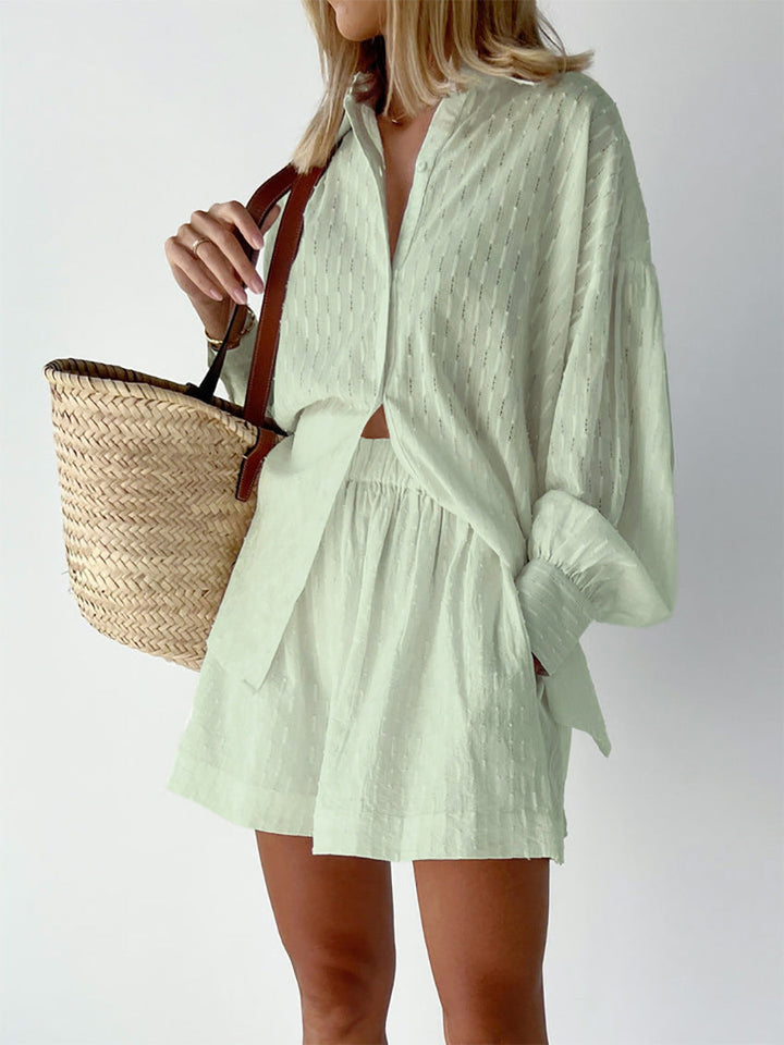 Elizabeth - Lichte set met blouse en short