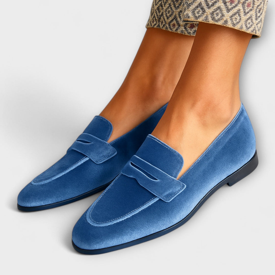 Louise™ | loafers van zacht velours