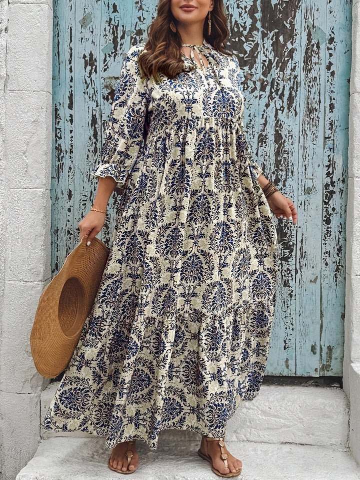 Molly - Bohemian jurk met mozaïekprint