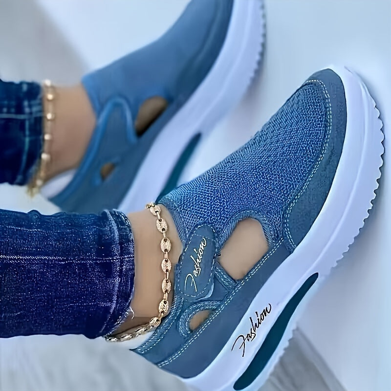 Ademende instapsneakers met stabiel comfort