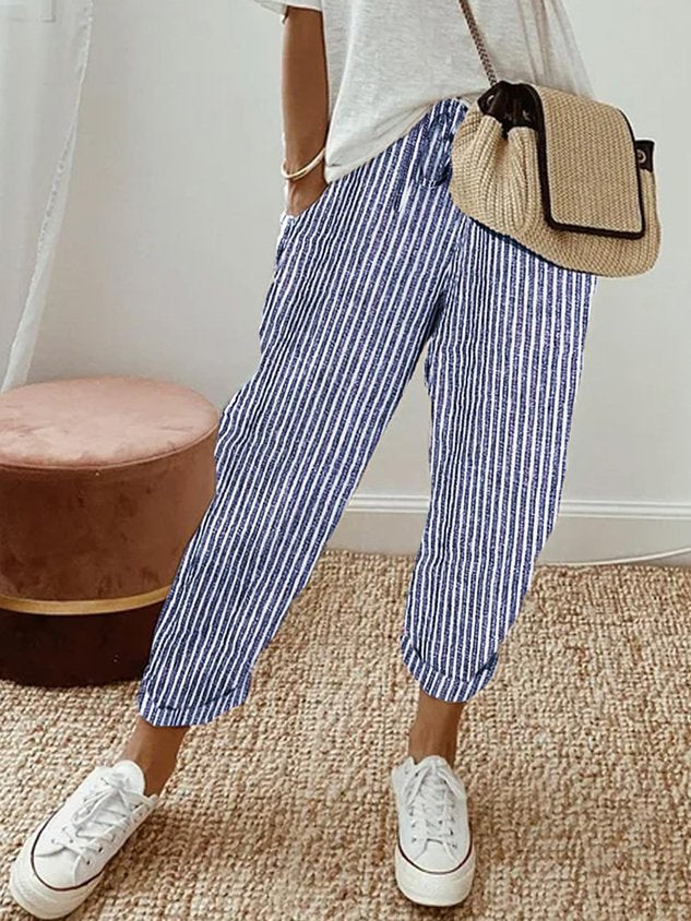 Elegante soepelvallende comfortbroek