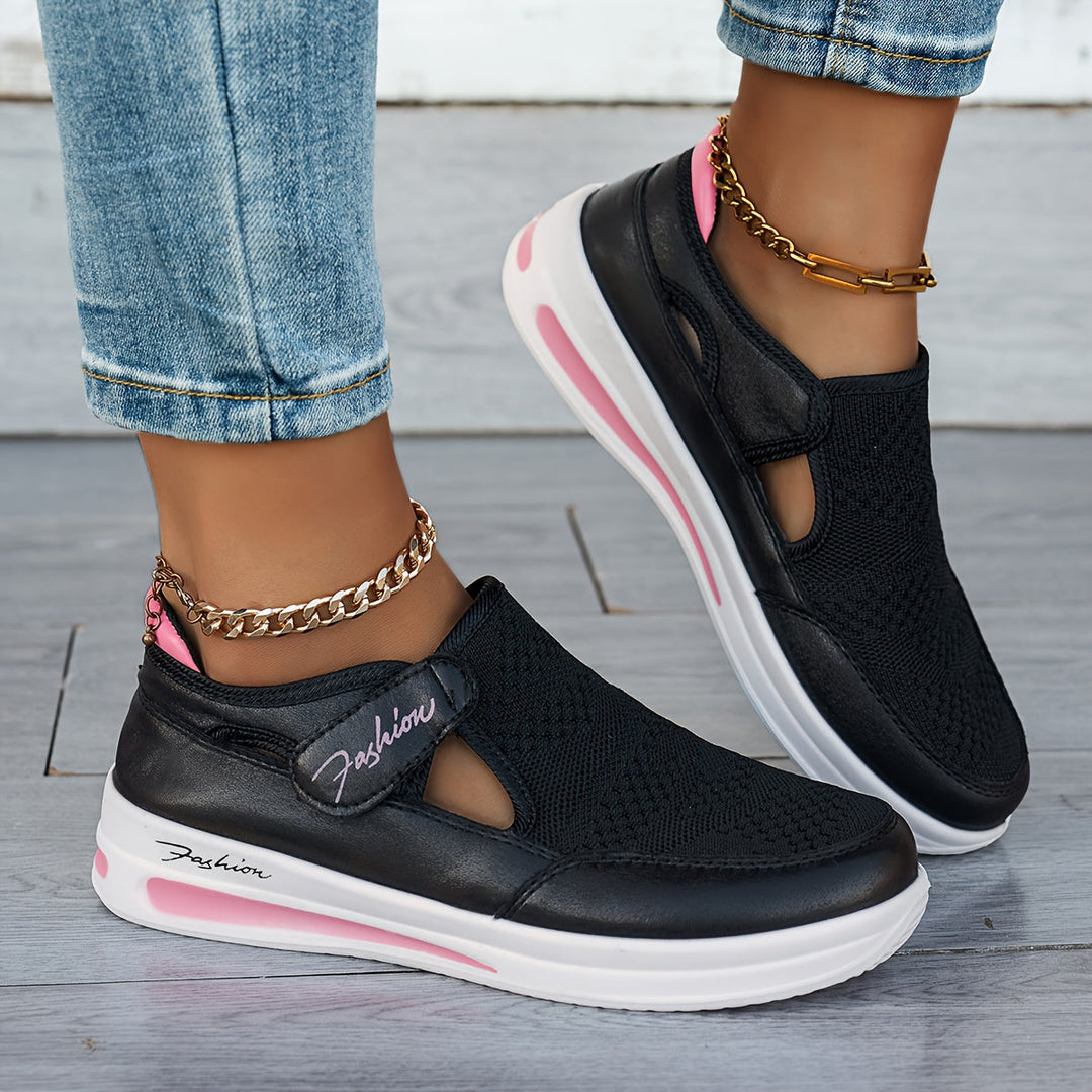 Ademende instapsneakers met stabiel comfort