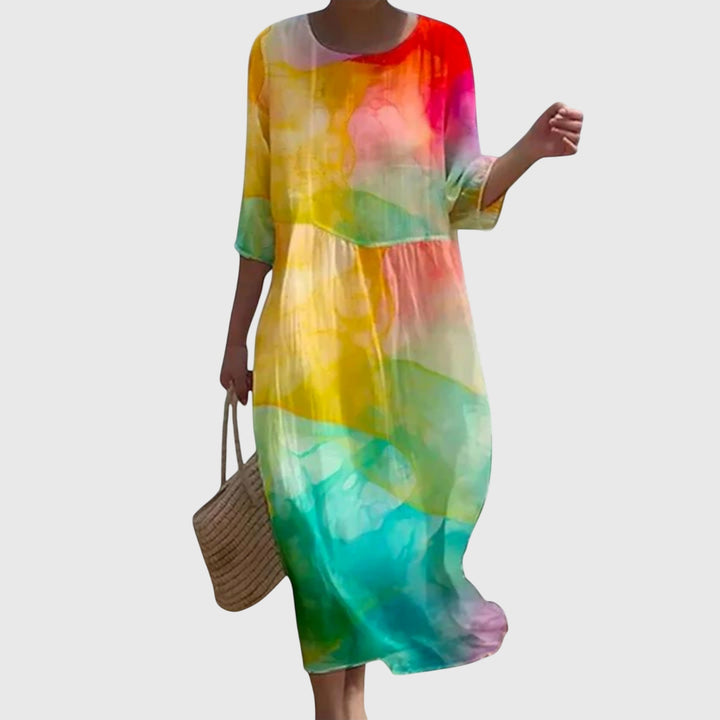 Hayley™ | Elegante maxi-jurk met bloemenprint