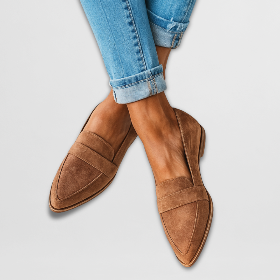 Nadia™ | Suède loafers