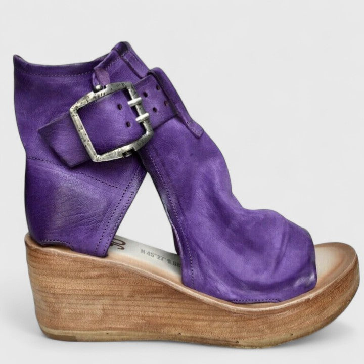 Karline - Klassieke sandalen met sleehak