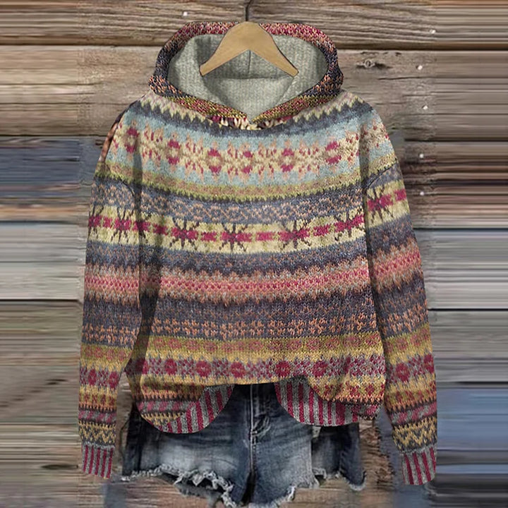 Gaby | Retro sweater met etnische print