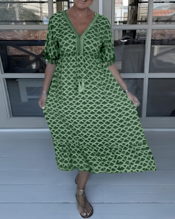 Felicity - Jurk met golvenprint