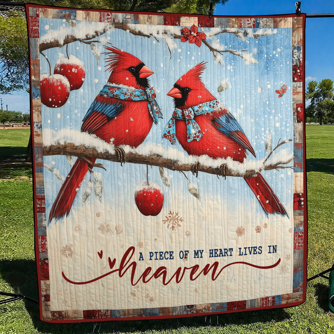 Aaltje - Gewatteerde deken Un Pezzo van de Mio Hart Leeft in Paradijs Kunstquilt Hangend
