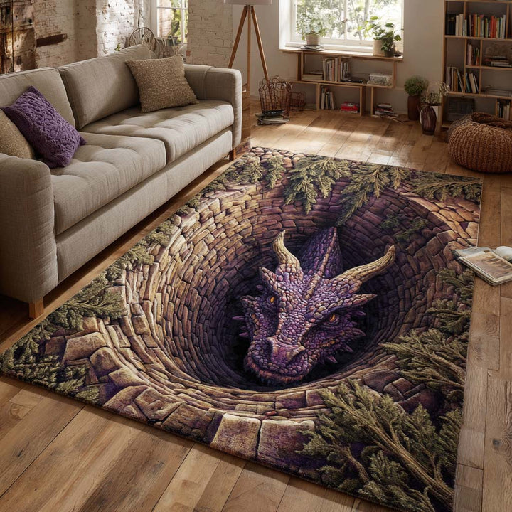Femke - Decoratief vloerkleed Oog Draak Diep