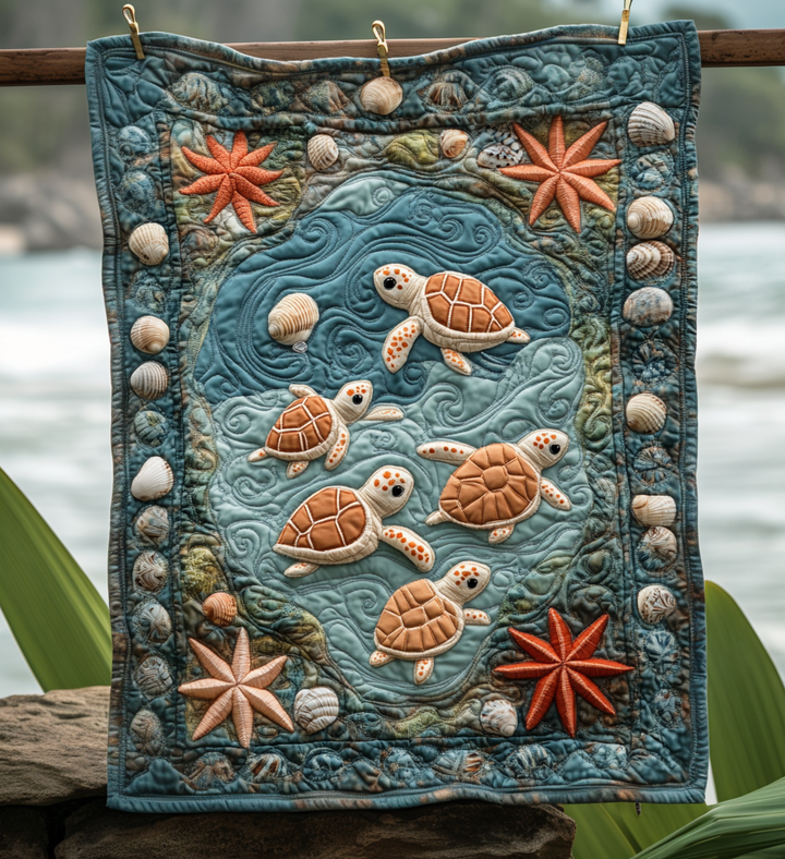 Femke - Textiele wandkunst Fantastico van Schildpadden