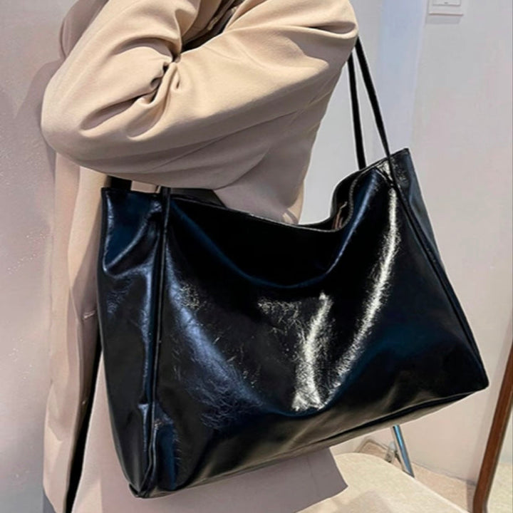 Patricia™ | Glinsterende leren tas
