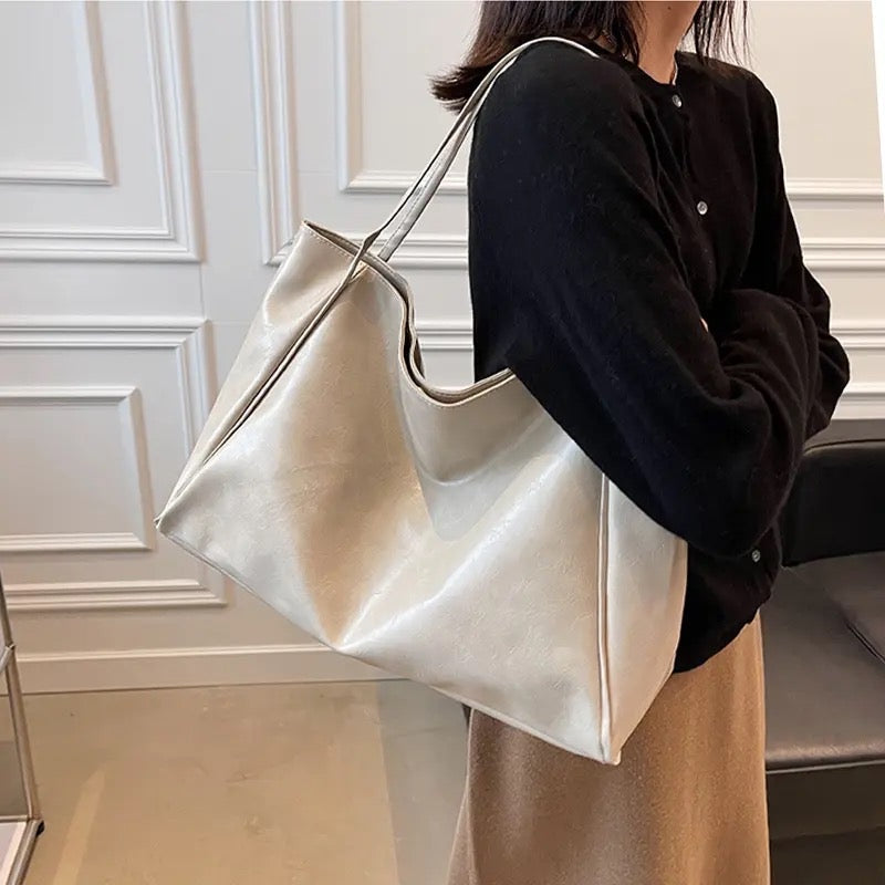 Patricia™ | Glinsterende leren tas