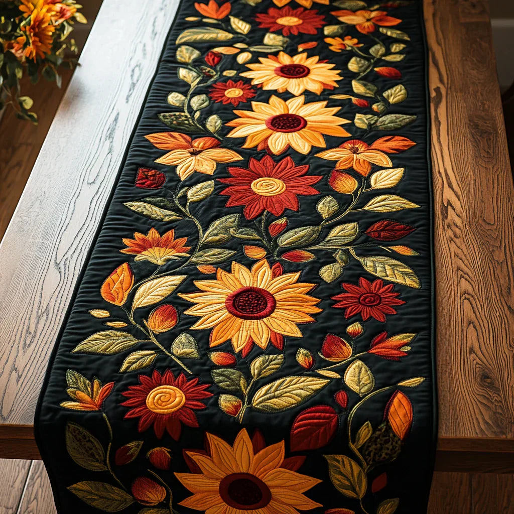 Gequilted Tafelkleed - Herfst Zonnebloemen
