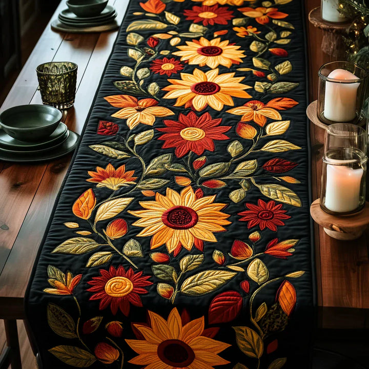 Gequilted Tafelkleed - Herfst Zonnebloemen