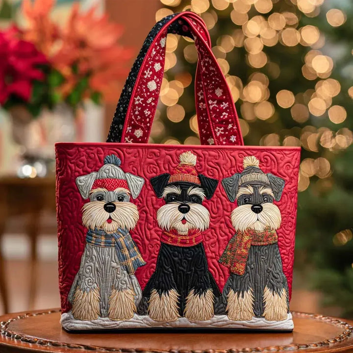 Handgemaakte tas - Trio van Schnauzers