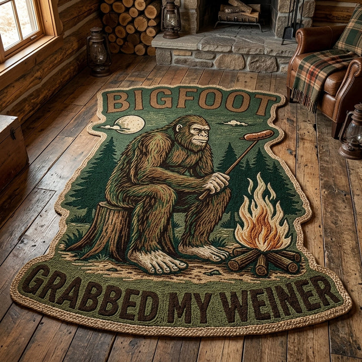 Emma - Decoratief vloerkleed Gepersonaliseerd Vorm van Bigfoot