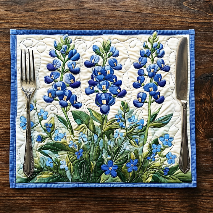 Wendy - Gewatteerde placemat Lupine Serenade