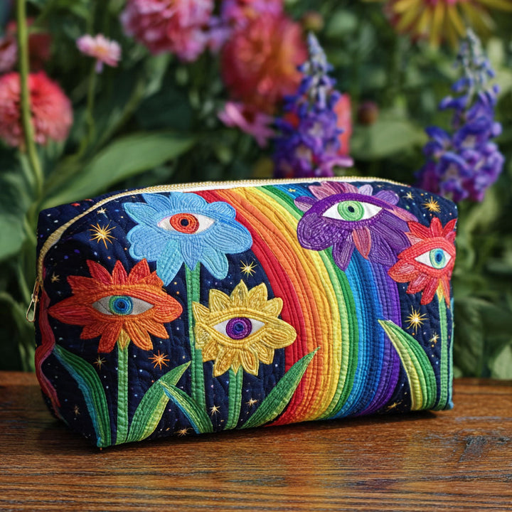 Iris - Gewatteerde toilettas Boho Paddenstoelen
