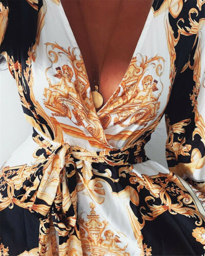 Faye - Boho jurk met print