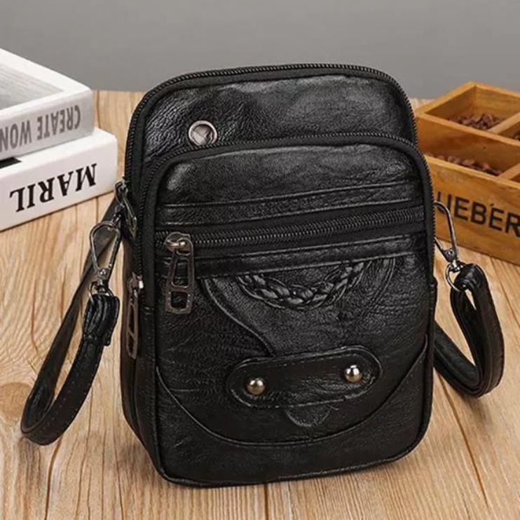 Laura™ | Gestructureerde leren tas
