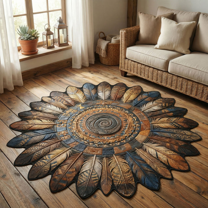 Loïs - Decoratief vloerkleed Gepersonaliseerd Koper Canyon Zonexplosie