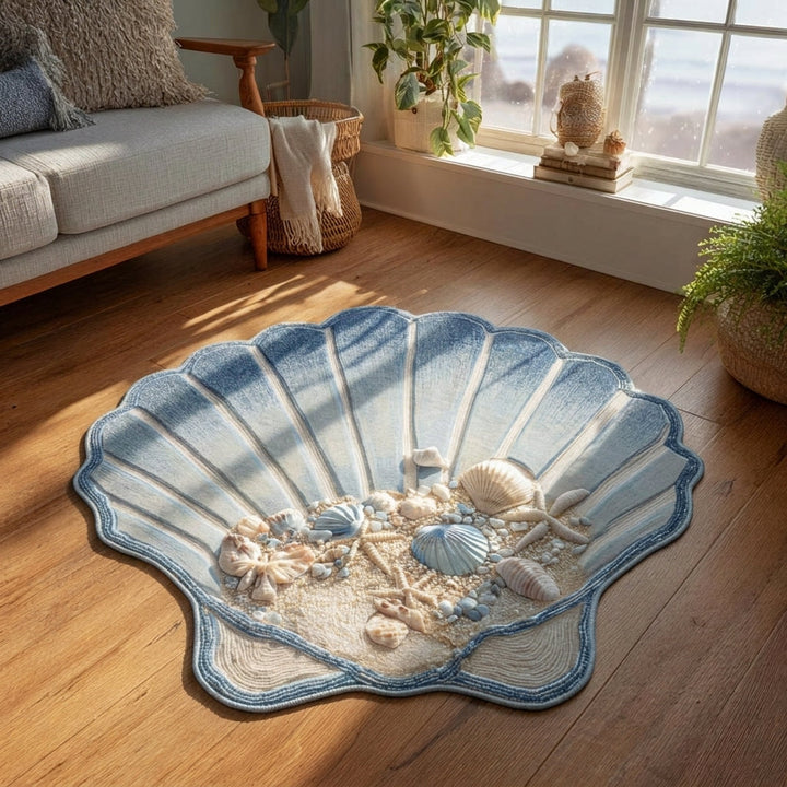 Tess - Decoratief vloerkleed Gepersonaliseerd Vorm Koraal Bries