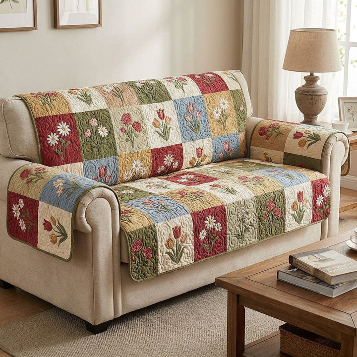 Guusje - Gewatteerde bankhoes Patchwork Cottage