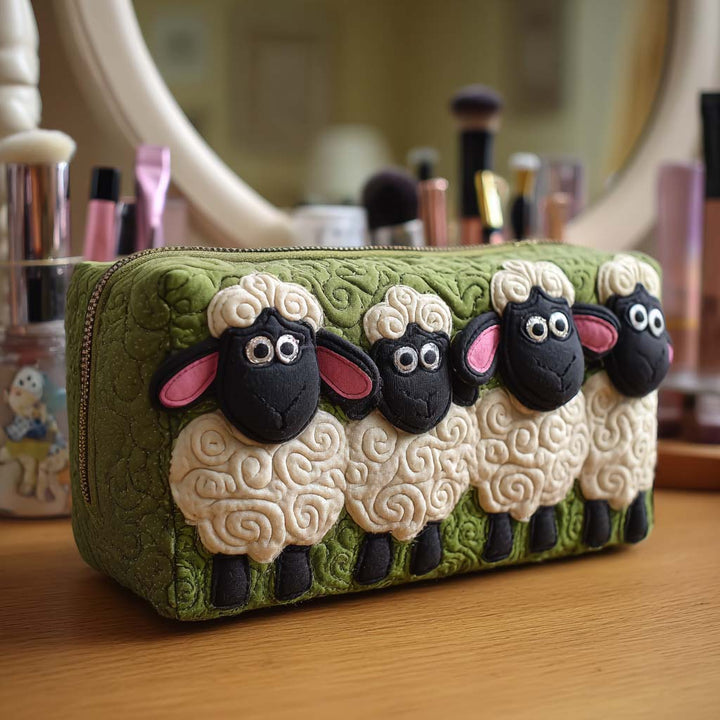 Loïs - Gewatteerde toilettas Schapen