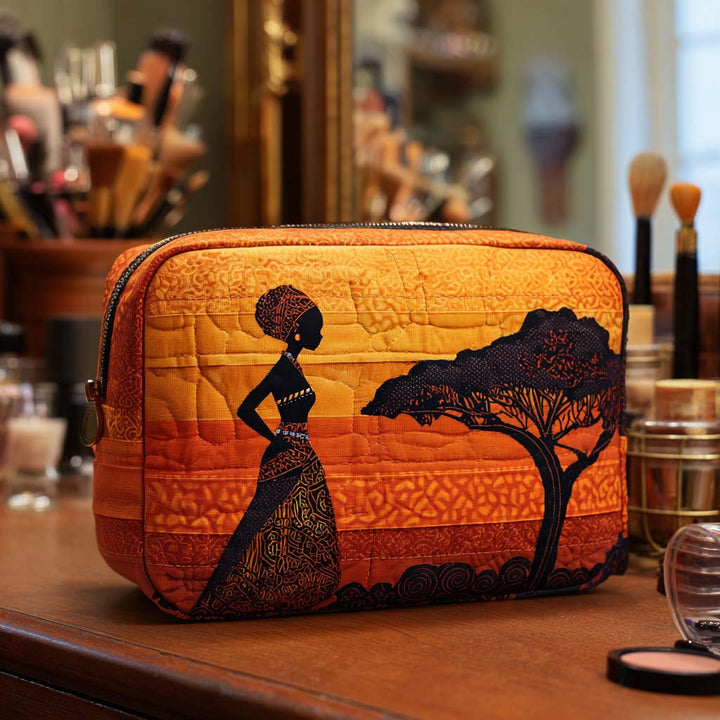 Adriana - Gewatteerde toilettas Desertprint