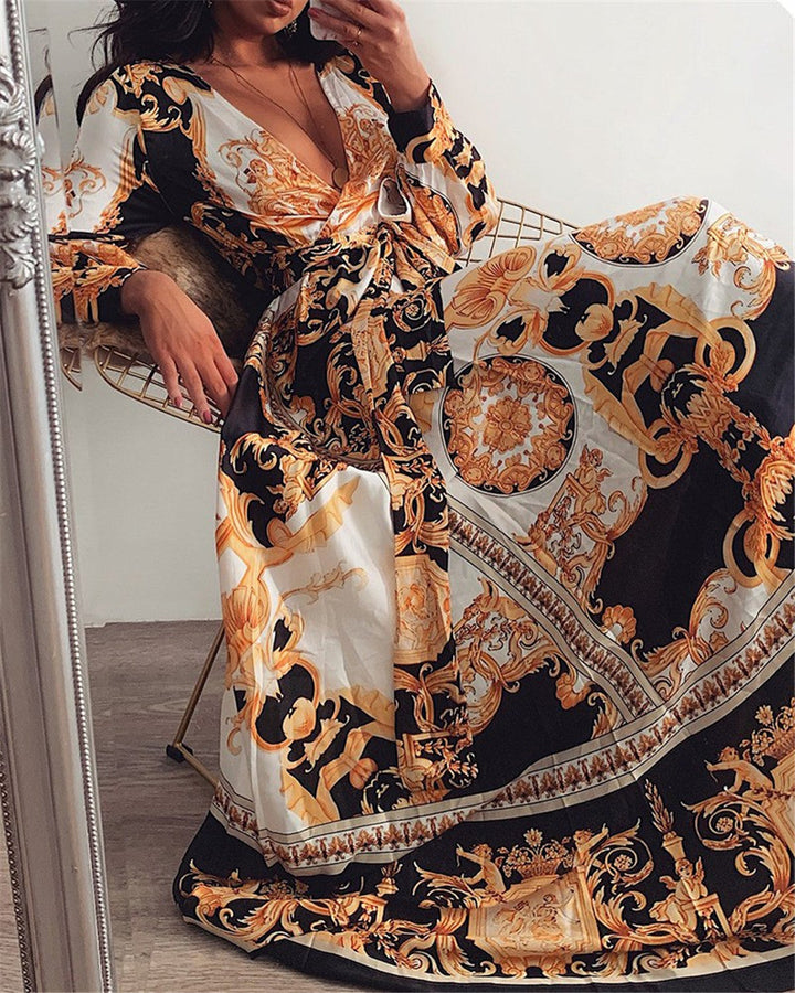 Faye - Boho jurk met print