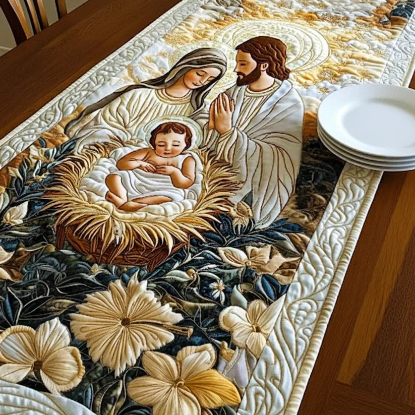 Gequilt Tafelkleed - Goddelijke Kribbe