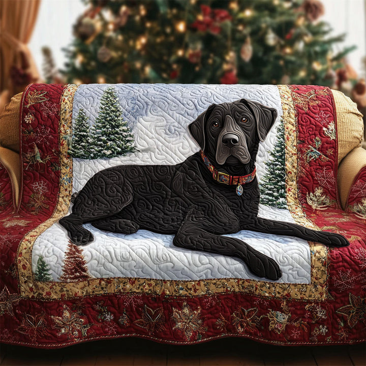 Sanne - Gewatteerde bankhoes Labrador Zwart