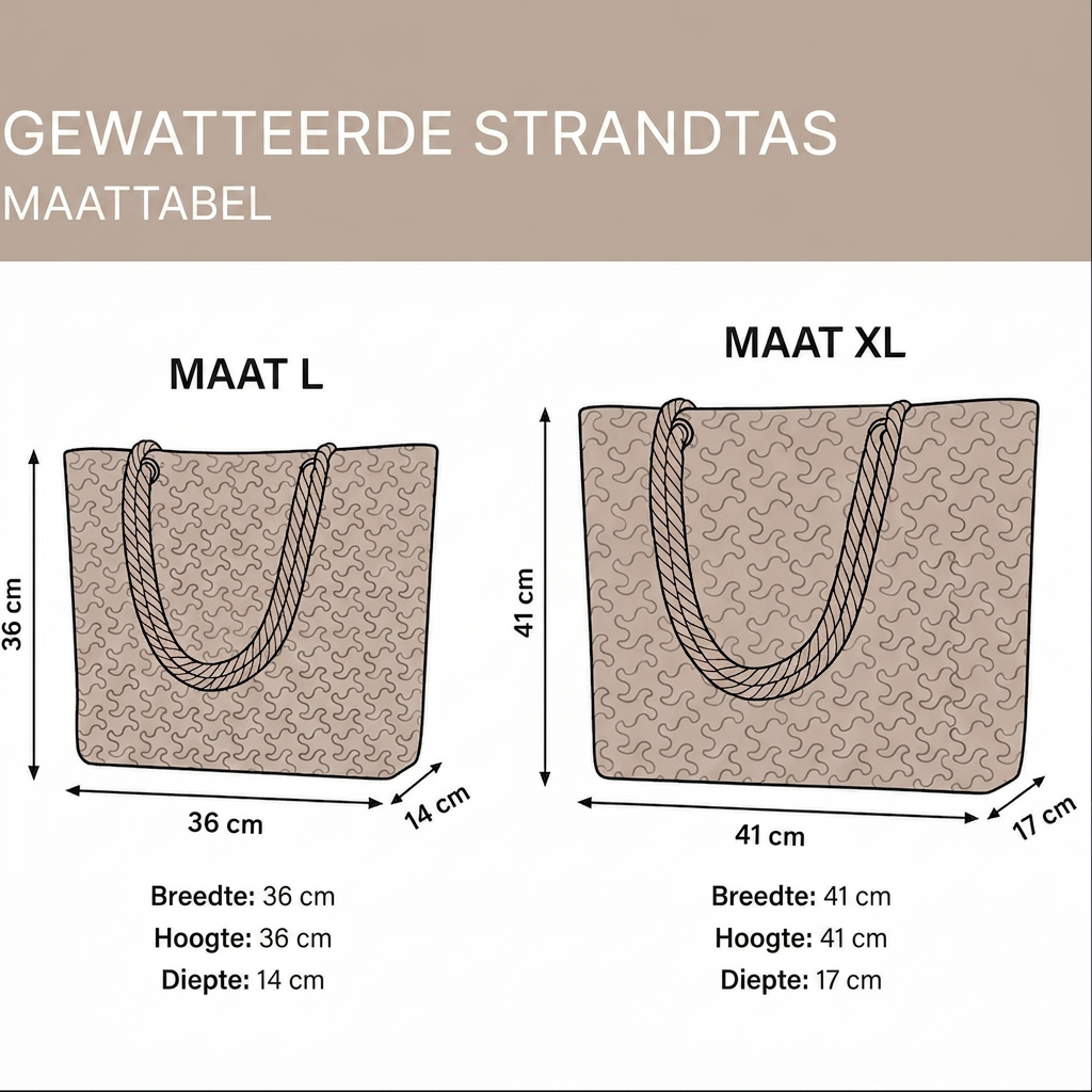 Lotte - Handgemaakte strandtas