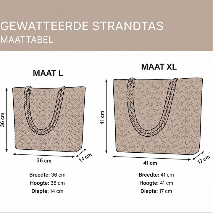 Saskia - Handgemaakte strandtas