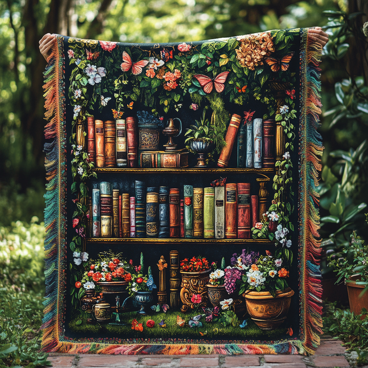 Norah - Gewatteerde deken Voor Bibliotheek Bloemen