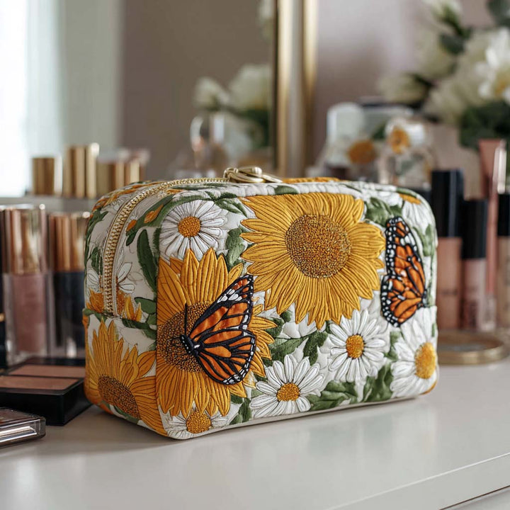 Julia - Gewatteerde toilettas Bloemenmotief
