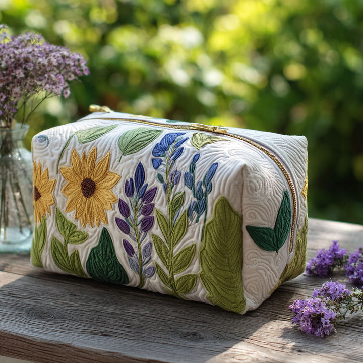 Fleur - Gewatteerde toilettas Verfijnd Bloemen